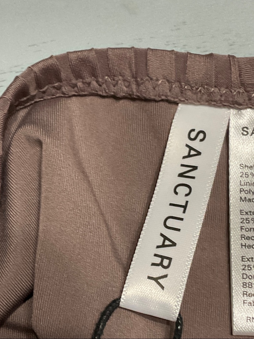 417 - Sanctuary NWT Ribbed High-Leg Bikini Bottom in Brown, Size Medium and Larg - Picture 4 of 6